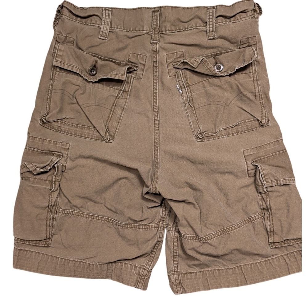 Levi's Cargo Shorts Men 30 Brown Multi-Pocket Relaxed Fit Utilitarian Cotton Y2K